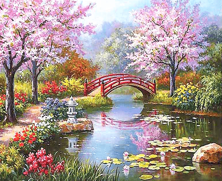 A photo of Fairyland - Paint By Numbers Kit painting